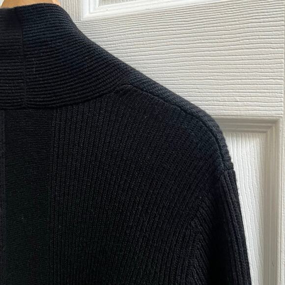 Lululemon Restful Intention Open Wrap Longline Sweater Black Grey Size 8 - Picture 7 of 13
